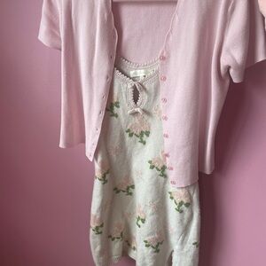 LOVESHACKFANCY Lopez pink dress